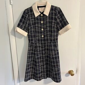 Gal Meets Glam Tweed dress